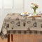 Verdiqor Brown Coffee Theme Rectangle Tablecloths, Waterproof Washable Table Cover for Party, Kitchen