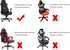 SARAFLORA Stretch Washable Gaming Chair Covers, Computer Chair Slipcovers for Armchair, Swivel Chair (Pink, X-Large)