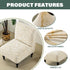 Buenanir Armless Armless Accent Chair Cover Stretch Jacquard Accent Chair Slipcover for Slipper Chair Without Arms