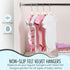 50 11.8" Closet 360 TechZoo Premium Baby Velvet Hangers - Non-Slip, Ultra-Slim Space-Saving Children Hangers - Swivel