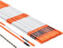 30 48 inch, 0.31 inch 12" VEVOR Driveway Markers, PCS Diameter, Orange Fiberglass Poles Snow Stakes with Reflective
