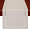 Grelucgo Handmade Hemstitched Polyester Rectangle Table Runners, Beige 14x54 inch