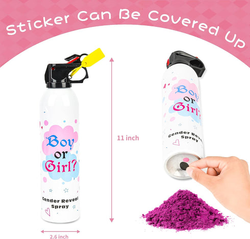 GDLYXJ 100% (300g 2pcs) Baby Gender Reveal Fire Extinguisher; Colorful Smoke Powder Spray; Safe and Eco-Friendly Gender
