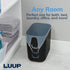 2.5 STORi Luup Trash Can (Black) - Reuse Grocery Bags - Plastic Garbage Container for Bathroom, Vanity, Laundry Room