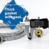 Stainless Steel Washing Machine Hoses, 4ft - 2 Packs Braided Premium Washer Supply Lines for Hot and Cold Water