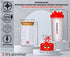20oz Bottle+16oz Portable Rechargeable Magnetic Mixer for Protein Powder, Baby Formula, Aerates Wine, Kid Safe, No