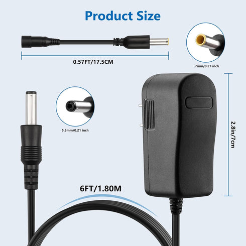 Charger for Bissell Pet Stain Eraser 2837 2842 2846 2877, Compatible with Bissell 1624554 Cordless Vacuum Cleaner