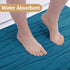Buganda Bathroom Rug Mat 24x16, Extra Soft Peacock Blue Bath Mats, Non-Slip, Machine Washable for Floor