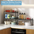 X-cosrack 5.51" Counter Countertop 30LBS Narrow Expandable Cabinet Shelf Organizer Width, Kitchen Storage Shelves Spice