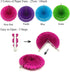 ZERODECO Party Decoration, 21 Pcs Multi-color Hanging Paper Fans, Pom Poms, Garlands, Polka Dot & Triangle Bunting Flags