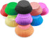 qiqee 500pcs Foil Cupcake Liners - Standard Size Thick & Sturdy Baking Cups in 10 Colors
