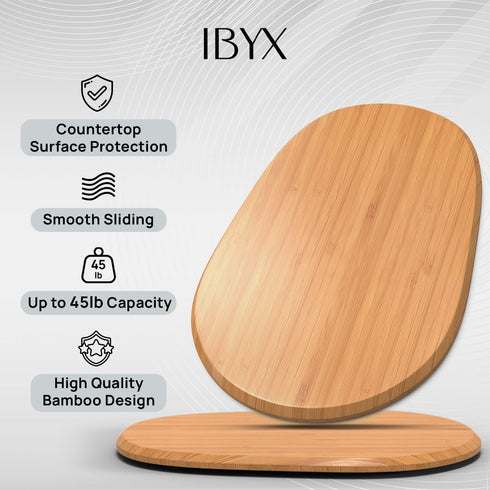 Ibyx Elegant Sliding Tray for Coffee Maker - Heavy Kitchen Appliances, Sturdy, Slides Easily from Under Cabinet