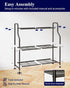 3-Tier 27" 11.4" 29.3") Kitsure Plant Stand Indoor & Outdoor - Metal Plant Shelf with Adjustable Leveling Feet, Easy