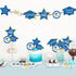 Blue and Gold Graduation Decorations Set of 24 - Class of 2025 Table Decor, Congrats Grad Party Supplies