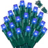 LAMPHOME 60LED Blue Christmas Lights Plug in,Connectable Christmas Tree Lights, String Lights