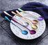 Long-handled Ice Tea Spoon, Cocktail Stir Spoons, Stainless Steel Coffee Spoons, Ice Cream Scoop Set of 8 (Silver)