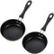 Tessco 2 Pieces Mini Cast Iron Skillet, 4.7 Inch Round Non Stick Fry Pan for Cooking and Baking