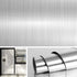 Livelynine Brushed Nickel Peel and Stick Wallpaper, Silver Stainless Steel Contact Paper for Appliances, 15.8x78.8 in
