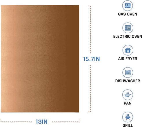 Large Oven Liners 5 PACK Heavy Duty Teflon Oven Liners,BBQ Grill Mats for Bottom of Oven for Gas, Electric and Fan Assisted Ovens Baking Mat, Oven Protector Sheets Reusable by XZSUN