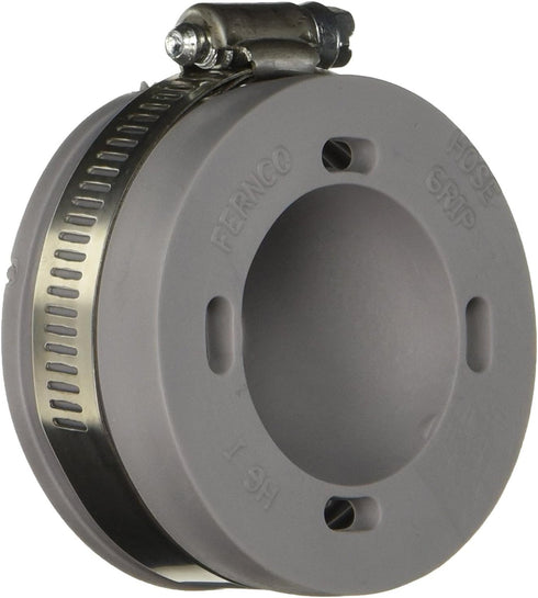 Fernco PHG Grip Connector for 2” or 1-1/2” Standpipe to 1” -1-7/16” Washer Hose, Pack of 1, Grey