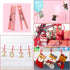 60PCS Baby Shower Clothespin Games Girl, Plastic Mini Clothes Pins 1.4 inch for Party Decorations, DIY Crafts