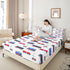 Sets Erosebridal Cartoon Train Bedding Red Blue Train Fitted Sheet for Boys Child,Kids Vehicles Bed Sheets Kids Car