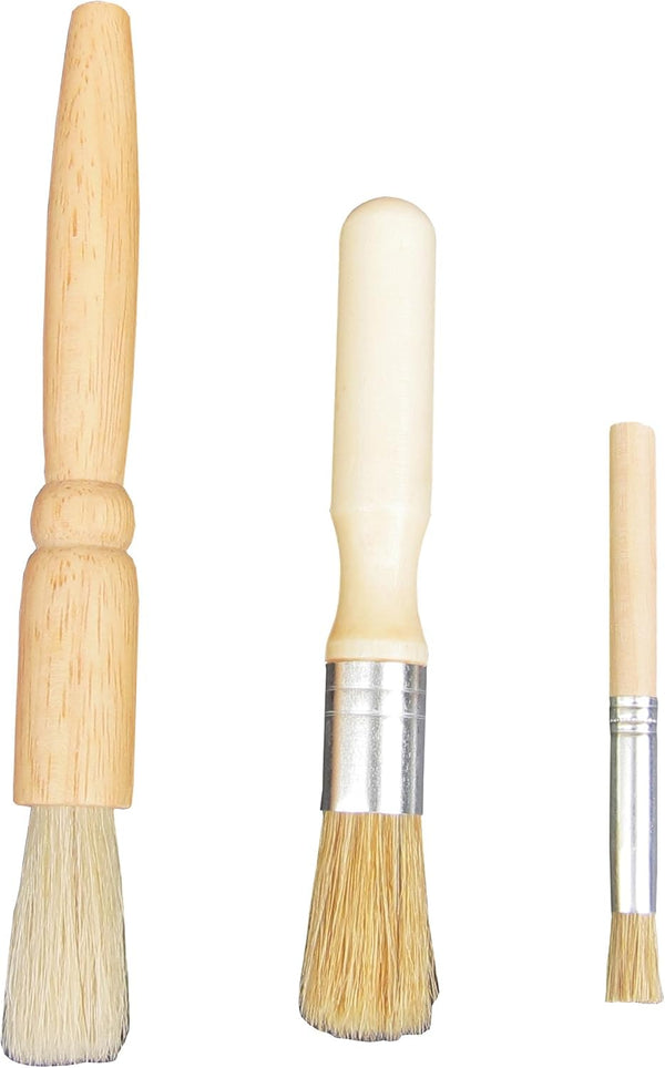 Coffee Grinder Cleaning Brush Set - 3Piece (7.3"-5.7"-4") Espresso Equipment Dusting & Maintenance Brushes