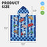 3-12 OLAOLA Printed Car Hooded Kids Beach Towels for Years Boys Girls, Soft Absorbent Kids Hooded Bath Towel Wrap