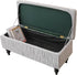 Eco-Ancheng Storage Ottoman Cover Rectangle Ottoman Slipcover Folding Storage Bench Cover Footrest