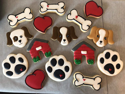 Premium Food-Grade Stainless Steel Dog Paw Cookie Cutter, Dishwasher Safe