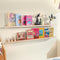 NEXHOME PRO Nursery Book Shelves, 2-Pack Solid Pine Wood Floating Shelves for