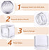 48 Pack 2.7oz Bokon Glass Salt Shaker Bulk with Stainless Lids Tops Small Spice Shaker for Kitchen Restaurants