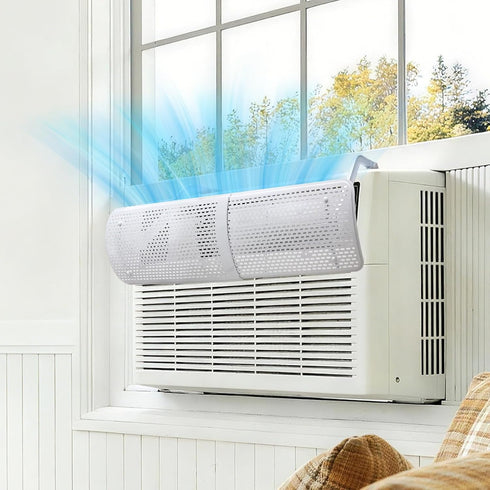 17.5" 28.5" Adjustable AC Air Deflector, AC Vent Deflector, Direct Airflow Prevention, Extends to Length,Fits Most