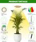 Plant Grow Light,yadoker Smart Plant Light Compatible with Alexa,Google for Indoor Plants,Height Adjustable,Customized