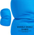 Squishy Microbead Neck Pillow, Soft Travel Body Bed Pillow 7Inch x 12Inch for Kids Adult Chair Sleeping Car Seat (Sky