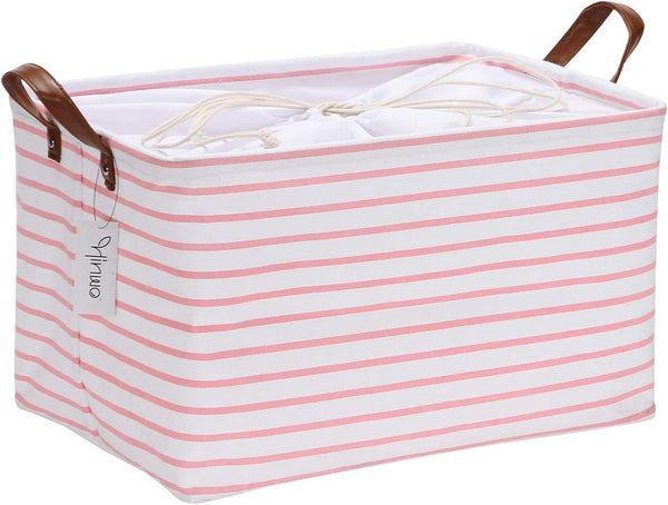 Hinwo 31L Large Storage Bins, Closet Organizers and Storage, Shelf Baskets, Foldable