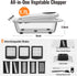 8 All-in-1 Blade Vegetable Chopper Mandoline Slicer with Container, Food Chopper, Onion Chopper, Veggie Cutter