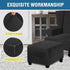 ADPON Square Velvet Ottoman Covers Ottoman Slipcover Square Footstool Protector Covers Storage Stool Ottoman Covers
