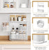 3-Tier Counter Countertop Rotating Bathroom Organizer, Vanity Tray for Makeup & Skincare, Spice Rack Storage