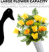 2 Pack Plastic Cemetery Vase with Ground Spike, 9.75" x 3", Outdoor Grave Flower Holder