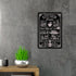 QIONGQI Funny Kitchen Quote Metal Tin Sign, Wall Decor Kitchen Rules Sign for Home Kitchen Coffee Shop Gifts
