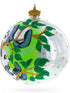 Panda Bears on Tree Branch Glass Ball Christmas Ornament, 4 Inches