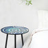 1 Pack Metal Outdoor Side Table Small Outside Round End Table for Patio Modern Accent Garden Corner Table for Small