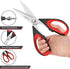 iBayam 3-Pack Kitchen Scissors, All Purpose Kitchen Shears, Heavy Duty with Protective Sheath, 8.5"