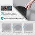 Coffee Maker Mat for Countertops, 19"x12" Rubber Backed Mat for Coffee Pots, Dish Drying Mat, Marble Gray