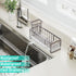 Countertop HapiRm Sponge Holder for Kitchen Sink - Self-draining Sink Caddy with Brush Holder and Dishcloth Holder