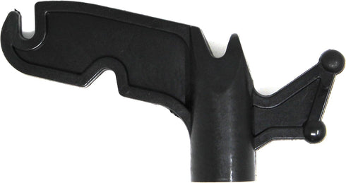 JSP Manufacturing Multi-Purpose Plastic Utility Hook, Screw On Pole Attachment for Hanging Lights and Ropes, Black