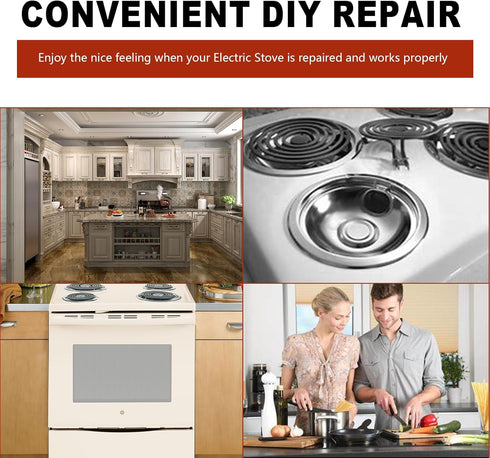 WB17T10006 Terminal Block Kit Compatible with GE Electric Stove, Range Surface Burner Plug Connector Replacement Kit (2