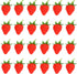 FOIMAS Strawberries,24pcs Artificial Lifelike Faux Strawberries Fruit Simulation for Home Decoration Photography Prop
