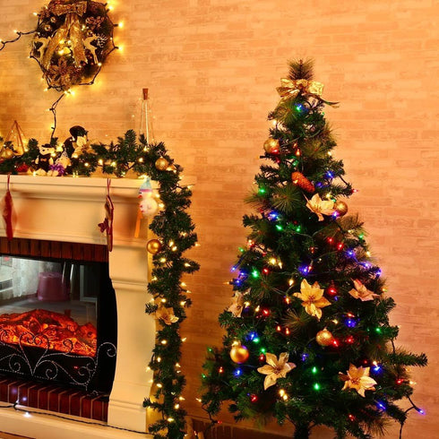 33ft 100 Brizled Mini Christmas Lights, LED Christmas String Lights Connectable, UL Certified Energy Saving Xmas Tree